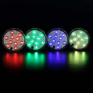 Colour Changing Lights AA Battery Remote Led Waterproof Submersible Light