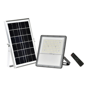 Solar Floodlight lamp 100W 200W 300W 400W Dual color Spotlight Waterproof with Remote Control LED Outdoor Lighting