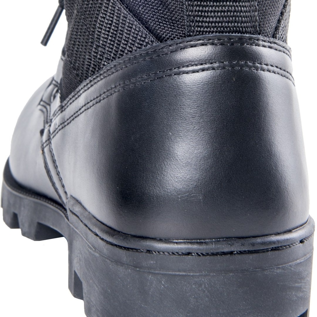 High quality men genuine leather training boots black color outdoor