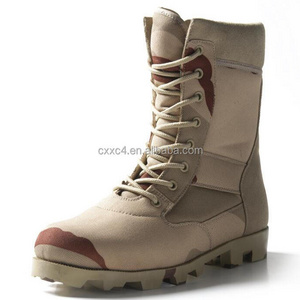 Outdoor hiking Rubber sole tactical Khaki Desert Combat Boot