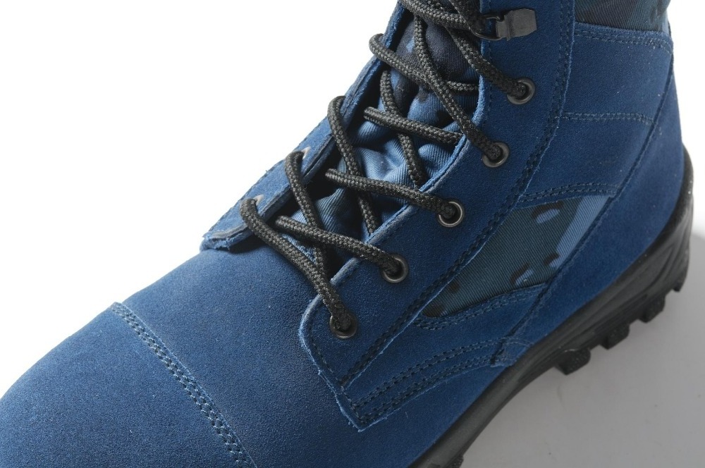 Blue camouflage Combat Boots ankle boots training boots for men