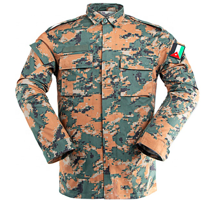 Green Orange Digital Daily Training Outdoor Tactical Uniform