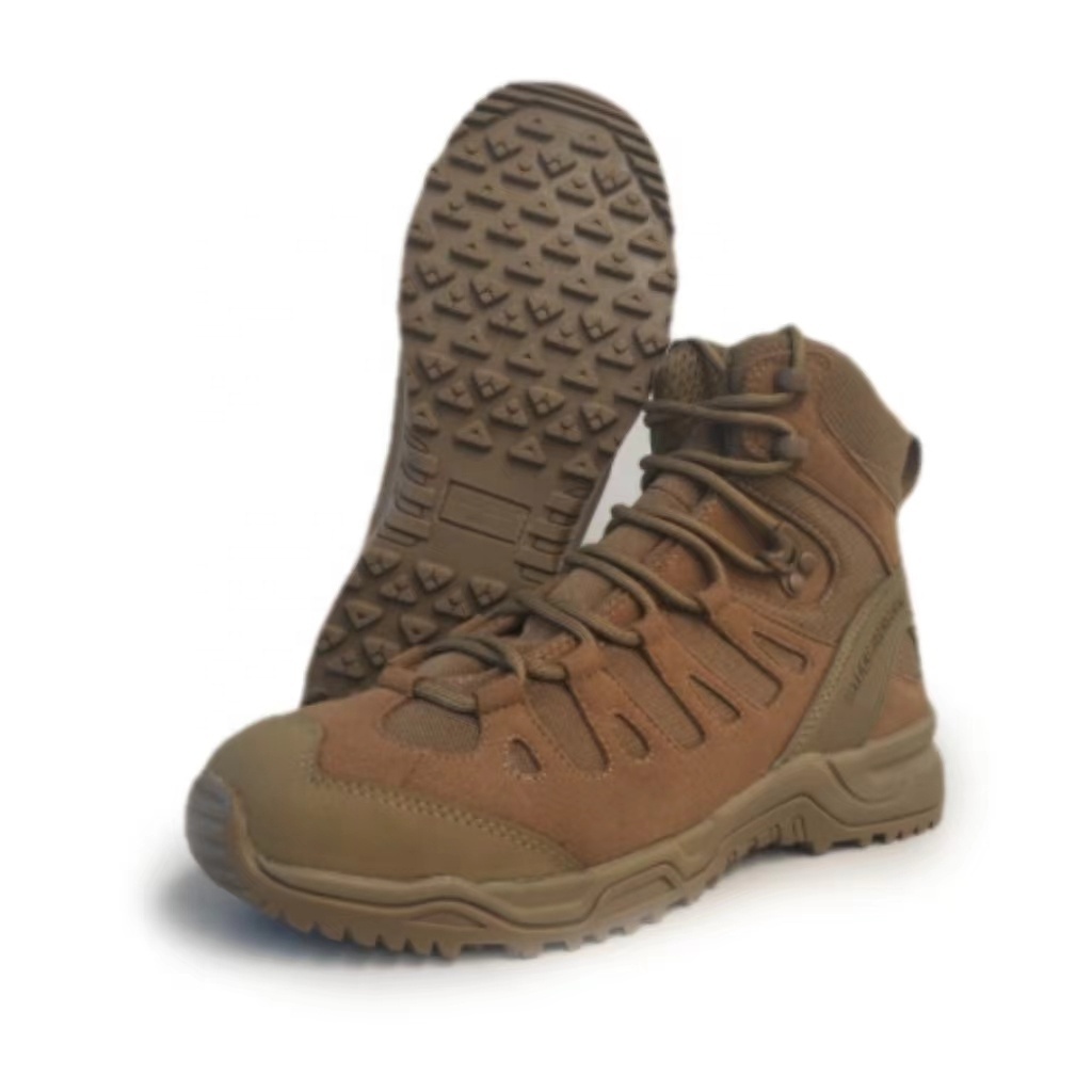 Microfiber Leather Desert Tan US Style PU Injection High Tactical Boots