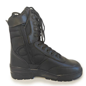 Xinxing wholesale high quality ventilate split-grain leather and nylon men tactical boots with rubber outsole