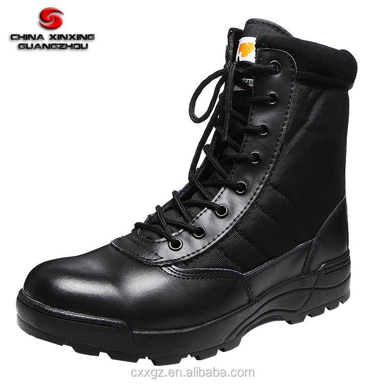 CXXGZ rubber out sole anti slip factory price leather combat tactical boots