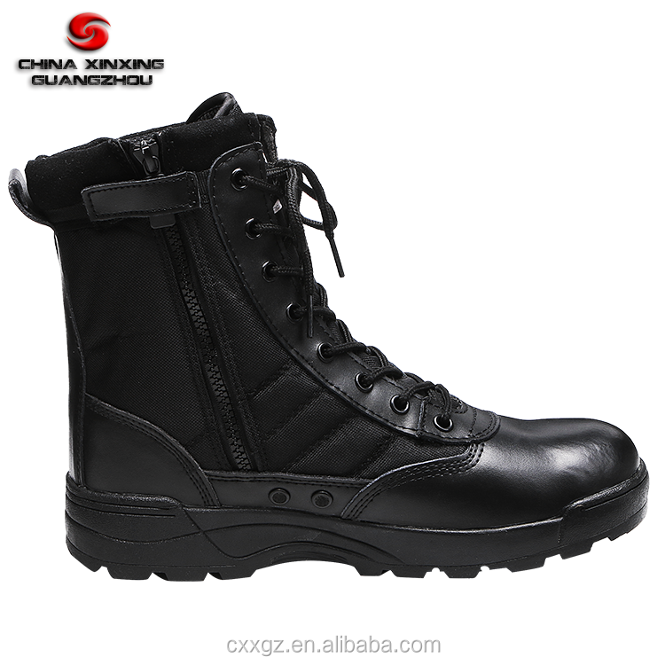 CXXGZ rubber out sole anti slip factory price leather combat tactical boots