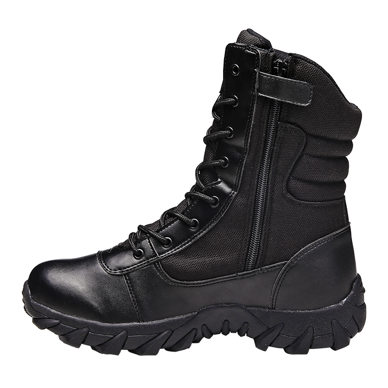 Custom boots  leather rubber outsole tactical combat boots For Men