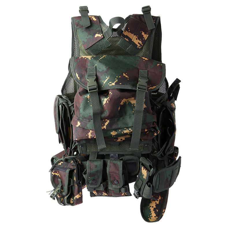 Camouflage 600D Oxford Polyester Tactical Vest Combat Vest