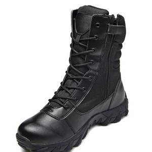 Custom boots  leather rubber outsole tactical combat boots For Men