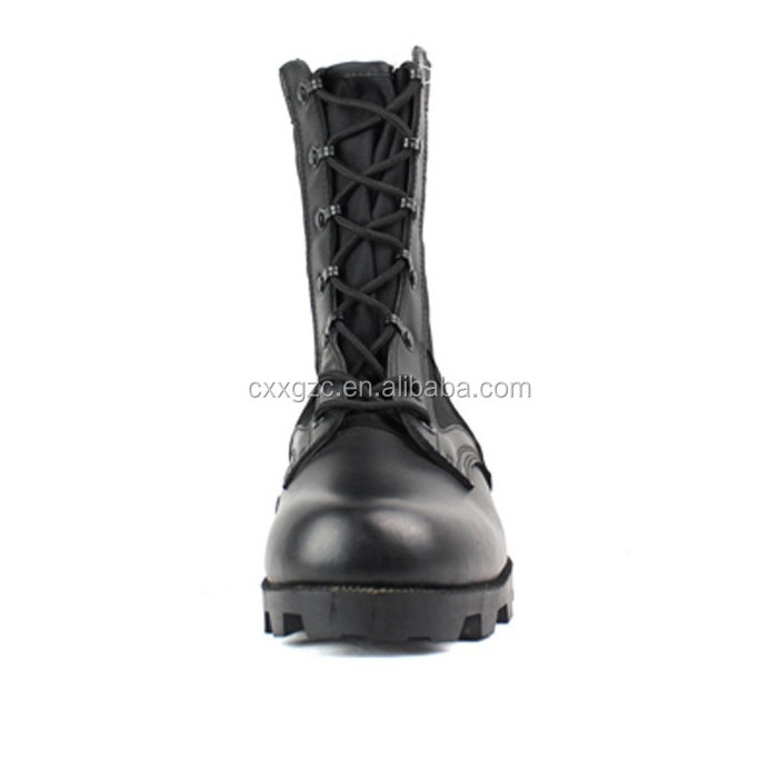 High Quality Black Color Leather Combat Tactical Jungle Men's Boots