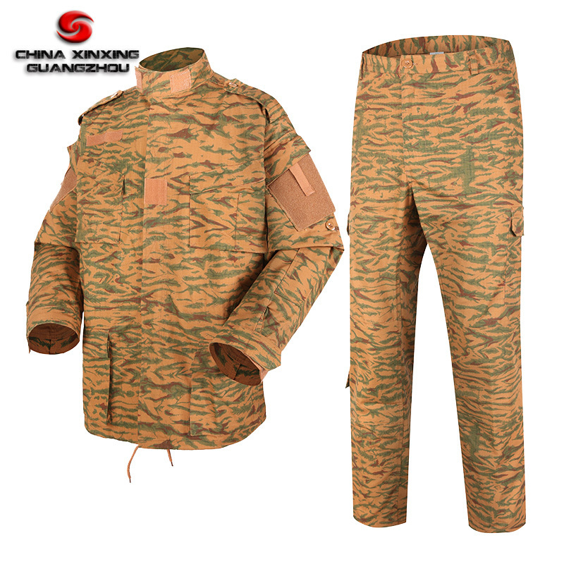 Custom made camouflage green black khaki tactical training Burkina Faso dress uniform