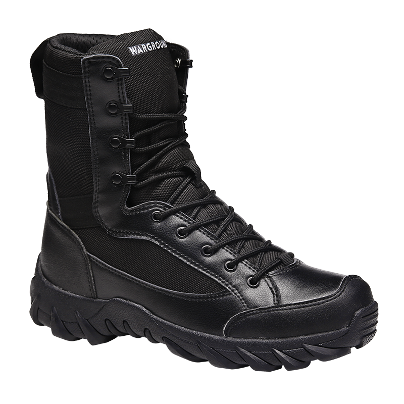 Custom boots  leather rubber outsole tactical combat boots For Men