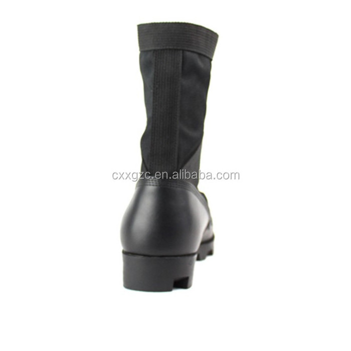 High Quality Black Color Leather Combat Tactical Jungle Men's Boots