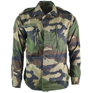 Custom Made Chest Zipper F1 F2  Camouflage French Training Tactical Uniform