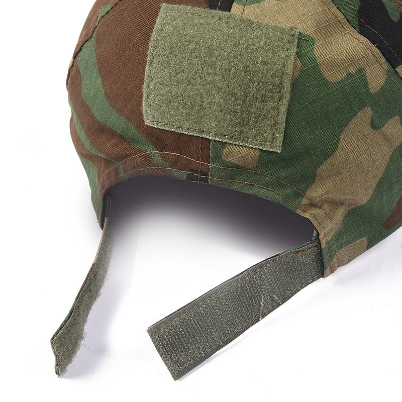 Factory woodland black green camouflage tactical style custom service cap