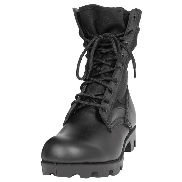 Comfortable Men Tactical Boots Black leather