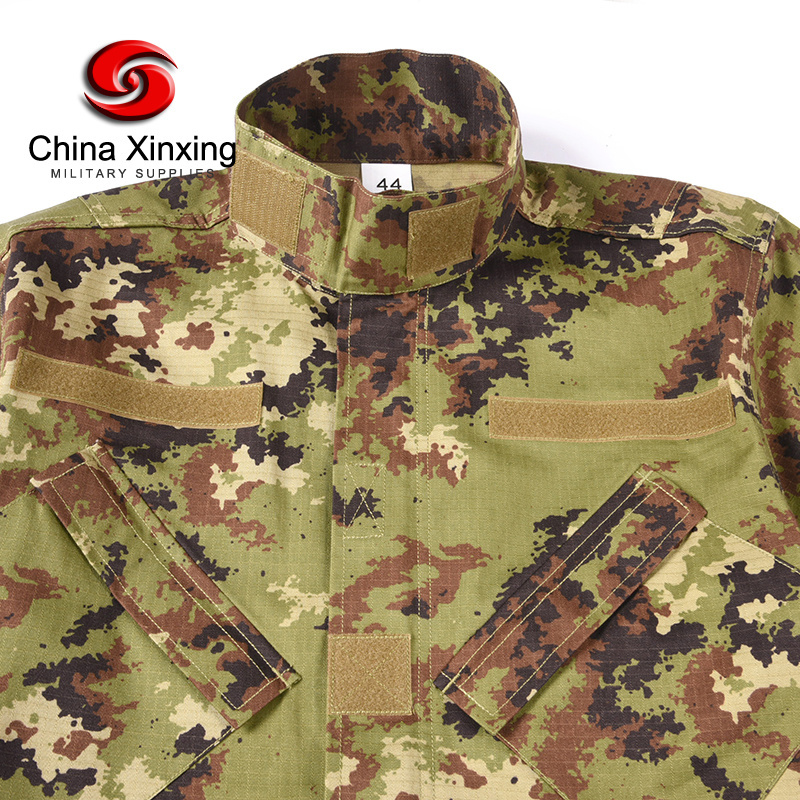 Xinxing Custom High Quality Digital Italian Jungle Polyester Cotton Camouflage Fabric Ripstop Camo Italy Tactical uniform