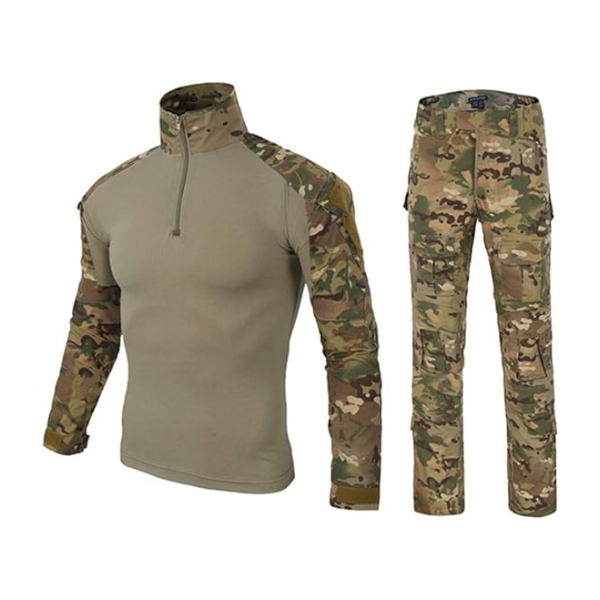 XINXING Security Combat Tactical Uniform Pants Outdoors Training Men Python Pattern Jungle Camouflage Camo Frog Suit