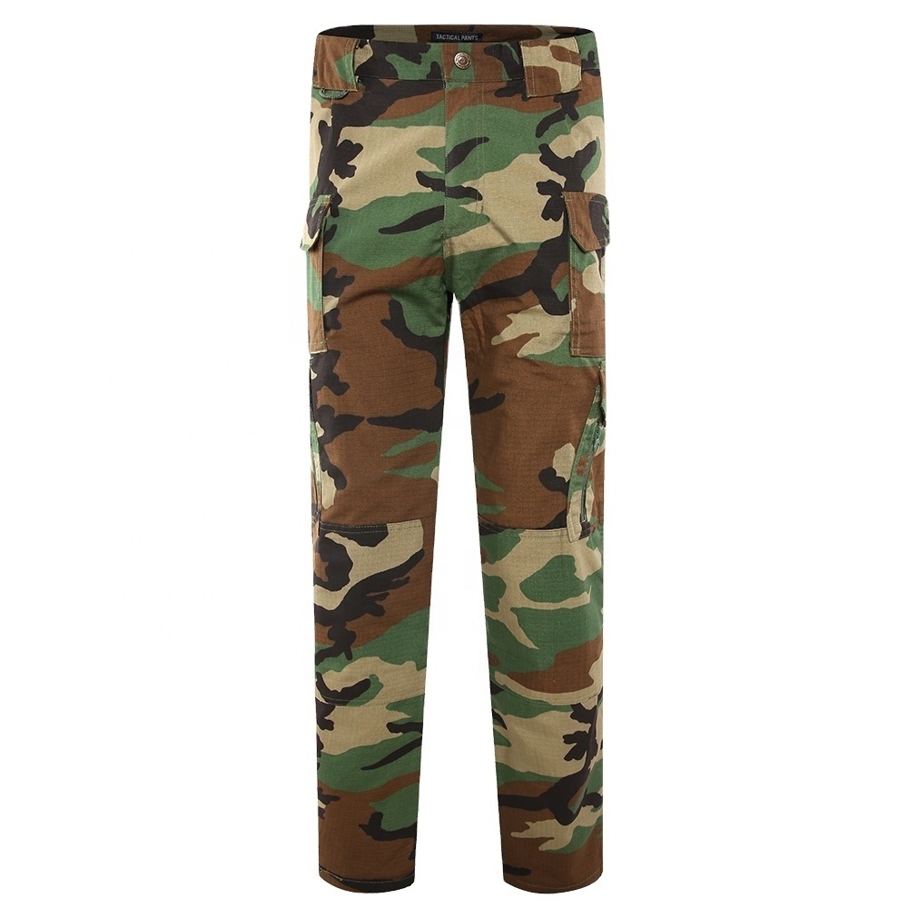 XINXING LD02 Custom Logo Factory Woodland Camouflage Polyester Cotton Camo Outdoor Combat Ripstop Tactical Pants For Men