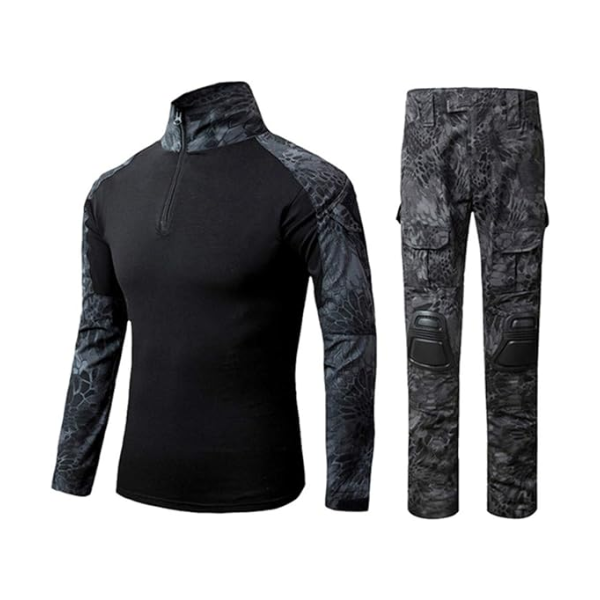 XINXING Security Combat Tactical Uniform Pants Outdoors Training Men Python Pattern Jungle Camouflage Camo Frog Suit