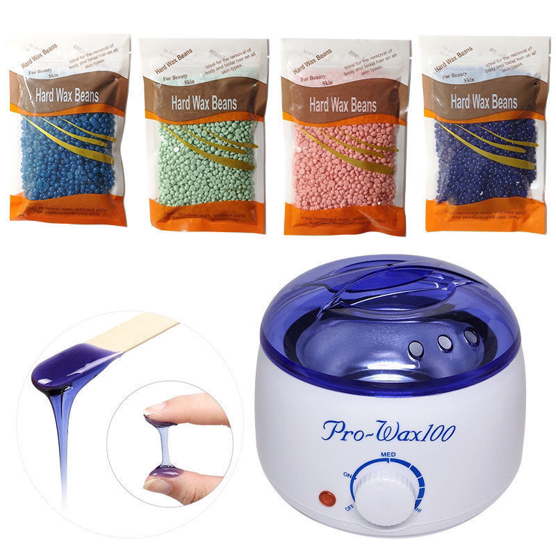 Wax Heater Warmer Machine For Hair Removal Depilation Wax Dipping Epilator Paraffin Pot and Wood Sticks Kit