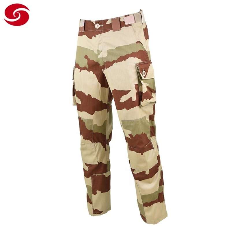 French Design Government Uniform Africa Country Desert Camouflage Short Sleeves Tactical Uniform