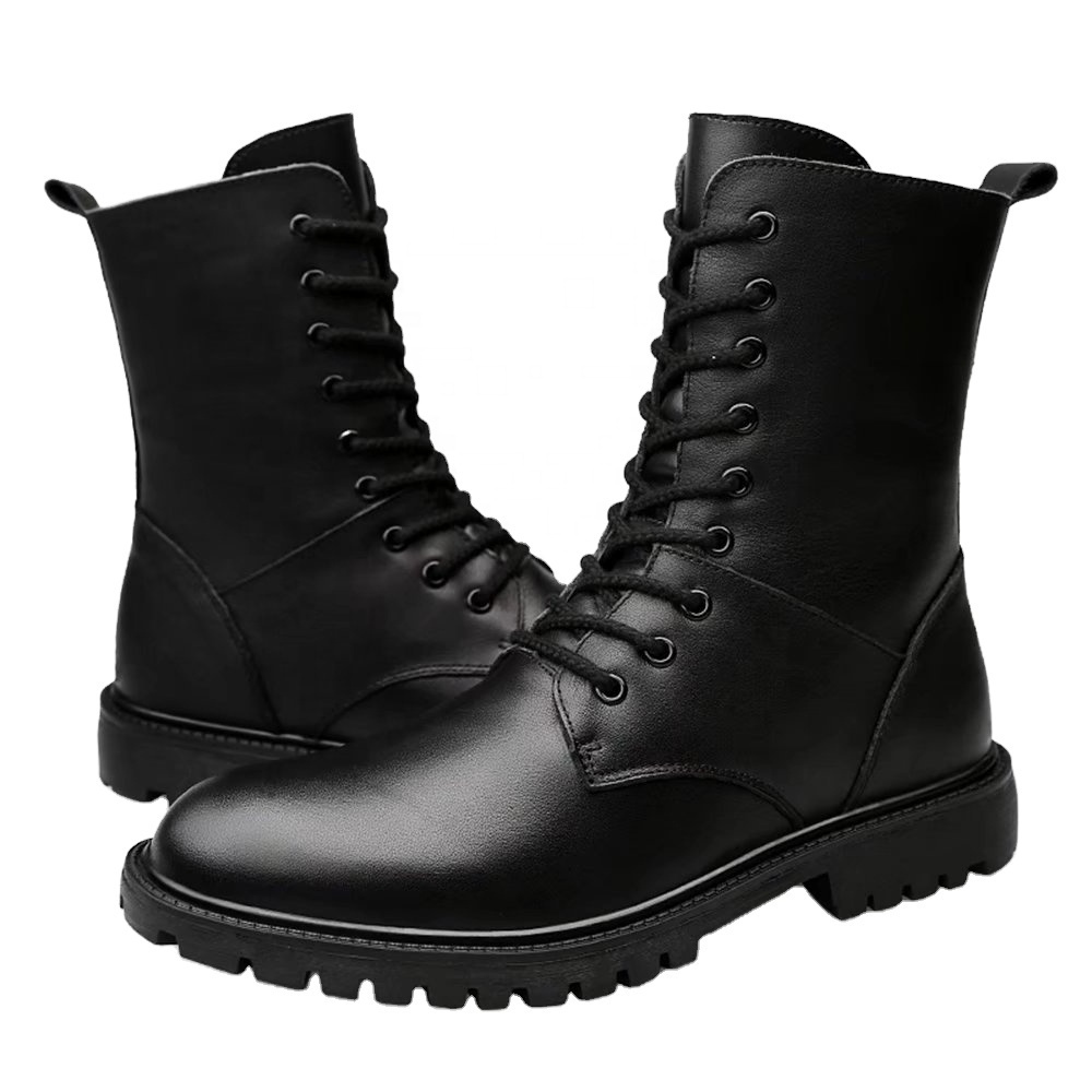 Outdoor Combat Tactical Shoes Men Genuine Leather Boot