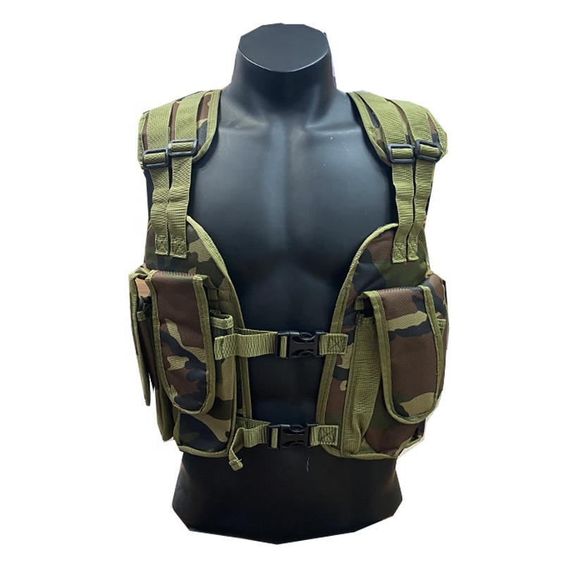 Heavy Duty Muti-functional Woodland Camouflage Chest Rig Magazine Pouch Waterproof Safety Xl 4xl Tactical Vest