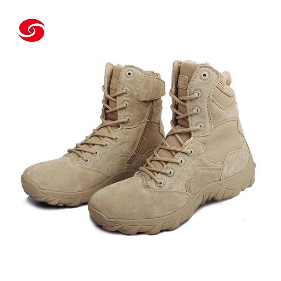 Durable Suede Leather Outdoor Tactical Desert Boots Outdoor Shoes