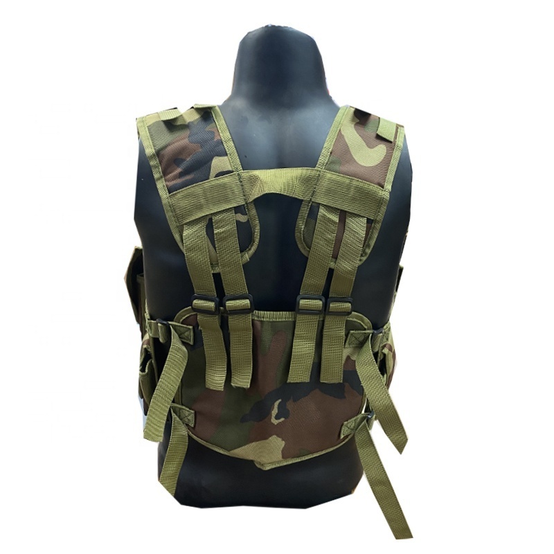 Heavy Duty Muti-functional Woodland Camouflage Chest Rig Magazine Pouch Waterproof Safety Xl 4xl Tactical Vest