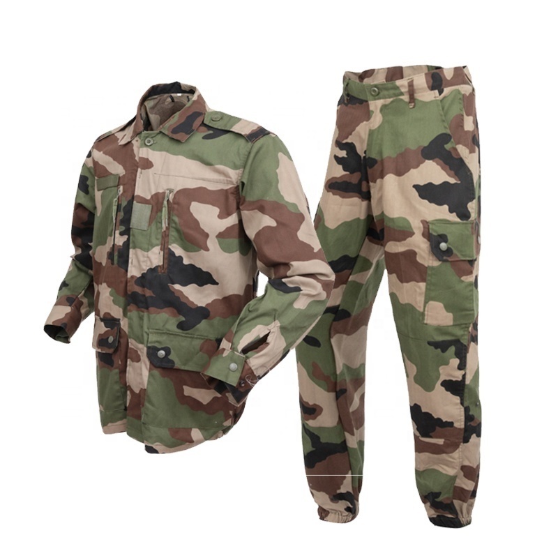 Africa Classic Fatigue French Style Camouflage CVC tactical Uniform suit set