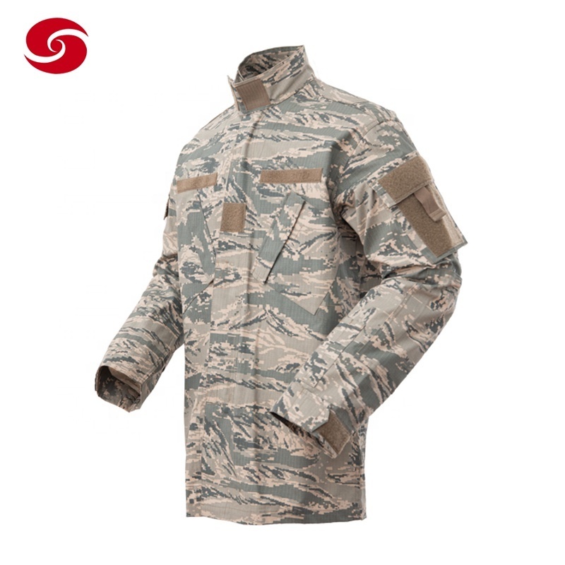 Dominican Blue Tiger Stripe Camouflage ACU Uniform suit