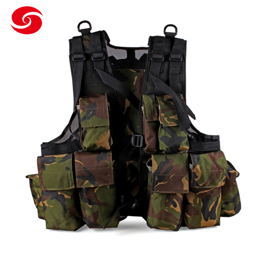 Woodland Camouflage Breathable and Comfortable Tactical Combat Vest plus size men's weight security safety tactical vests