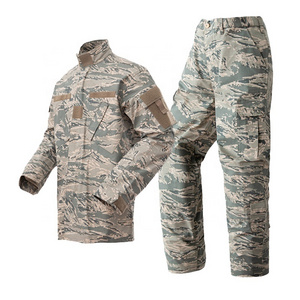 Dominican Blue Tiger Stripe Camouflage ACU Uniform suit