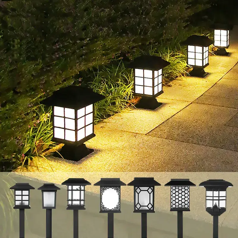 Outdoor Ip65 Waterproof Garden Lawn Ground Lamp Solar Lights For Yard Path Patio Landscape Lighting