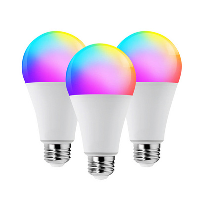 Support SKD Smart Control Lamp Led RGB Light Dimmable 5W 10W 15W E27 RGBW Led Smart Bulb