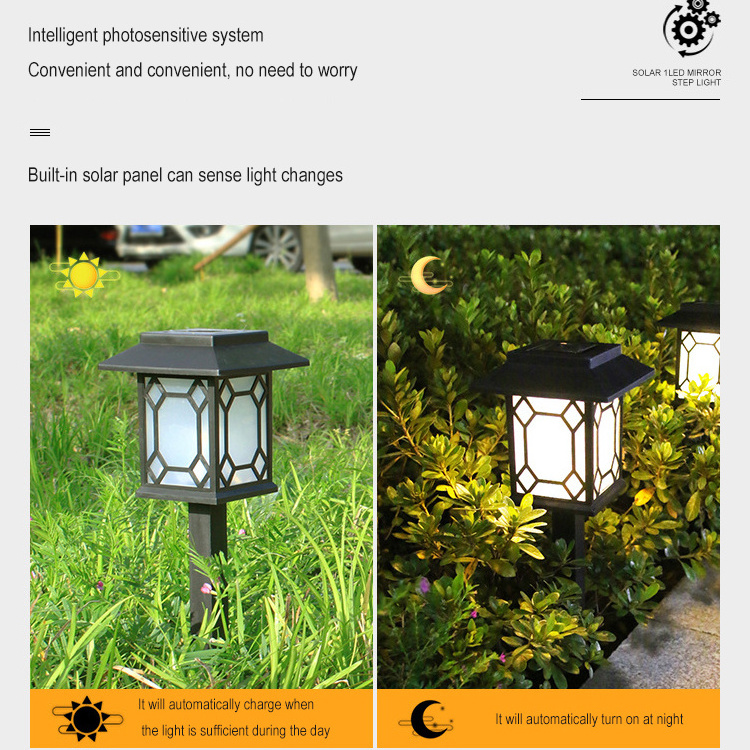 Outdoor Ip65 Waterproof Garden Lawn Ground Lamp Solar Lights For Yard Path Patio Landscape Lighting