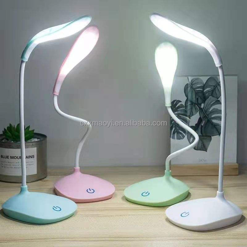 Portable Office Touch Dimming Table Lamp Rechargeable Battery LED Stand Bedroom Eye Protection Desk Lamp Table Top Lanterns