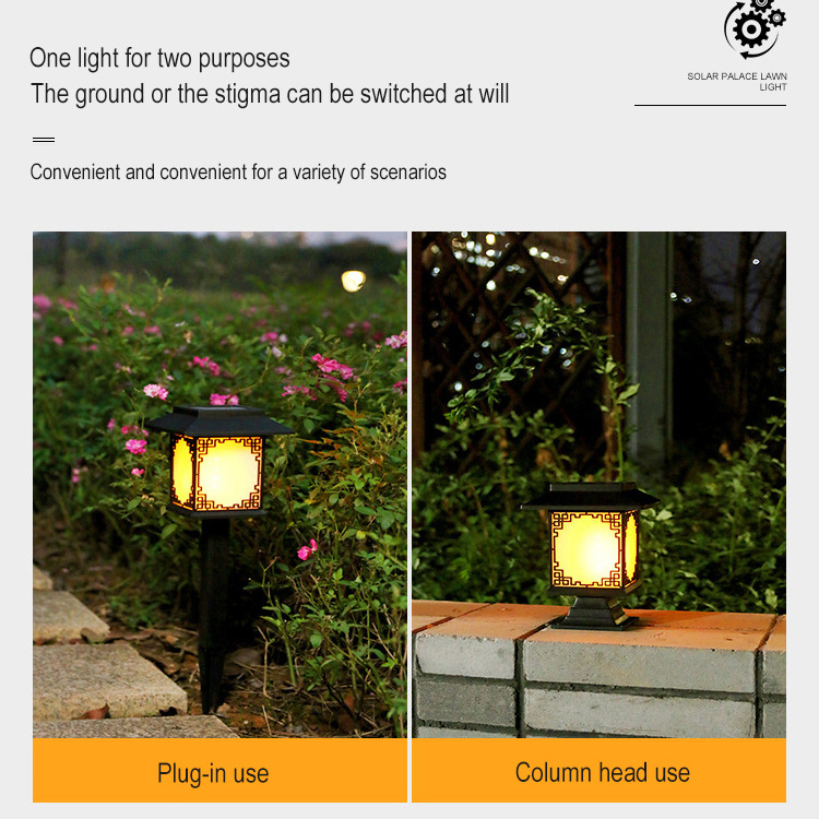 Outdoor Ip65 Waterproof Garden Lawn Ground Lamp Solar Lights For Yard Path Patio Landscape Lighting