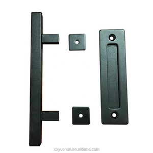 Main barn door handle door lock handle set