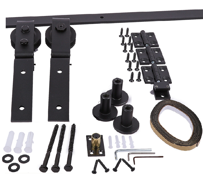 Sliding bi-folding bifold barn door kit sliding doors bi fold bracket barn door hardware kit