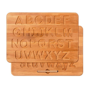 Wooden Alphabet Tracing Board Wooden Montessori Toys for 3 4 5 Year Old Kids Educational Toy for Kids