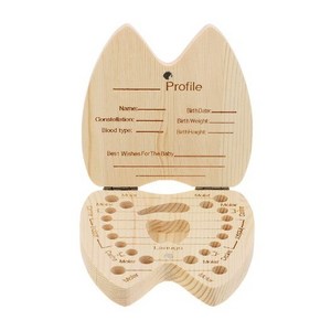 Memory Collection Teeth Storage Container Tooth Fairy Box Wooden Tooth Keepsake Box Baby Tooth Save Box