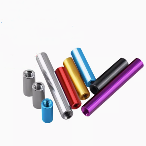 Custom aluminum standoff/spacer, female threaded round standoff, aluminum anodized round standoff