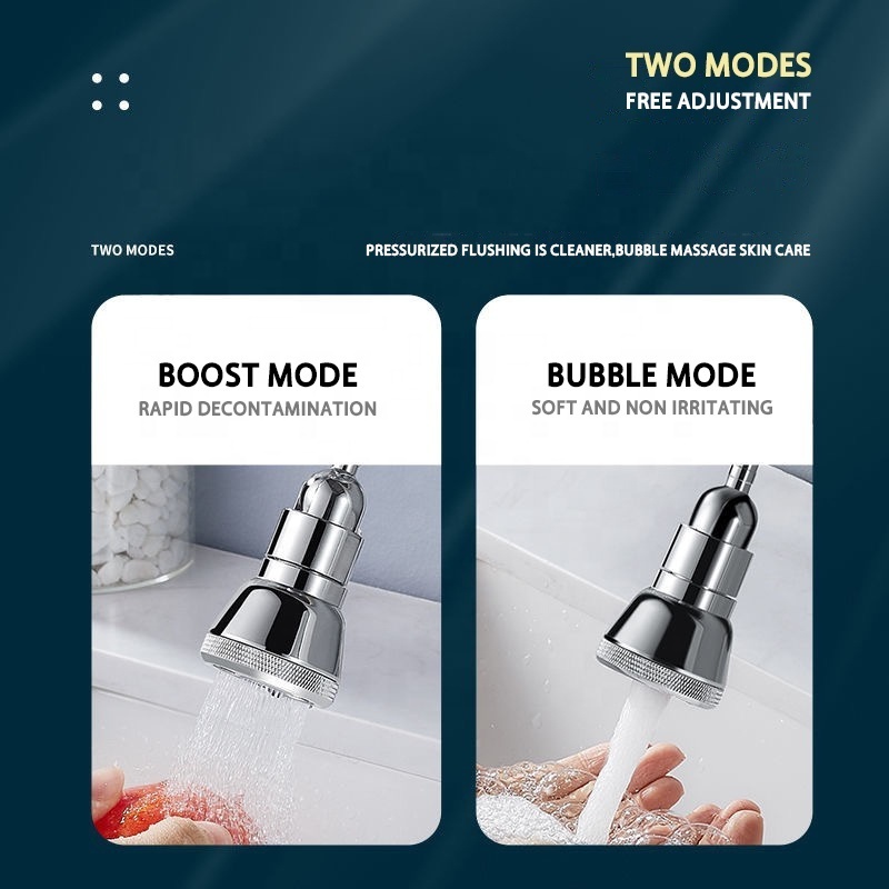 Kitchen faucet splash head filter anti splash nozzle universal copper double function foam water saver splash filter faucet