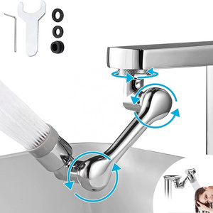 universal kitchen multi-functional bathroom faucet adapter 1080 degree rotating splash water saving extender head anti-splash