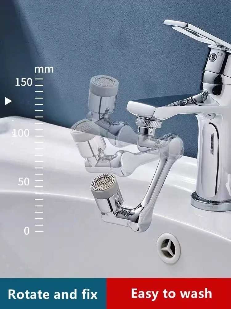 bathroom sink tap washbasin aerator universal swivel 1080 rotating abs faucet extender head kitchen extender