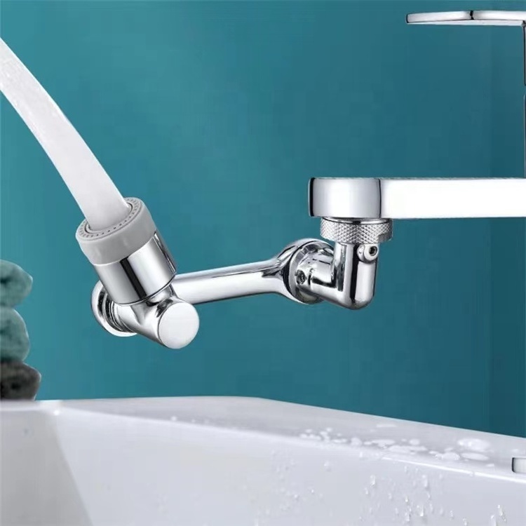 Universal 1080 degree Swivel Robotic Arm Faucet Plastic Kitchen basin Extension Faucet Rotatable Multifunctional ExtenderFaucet