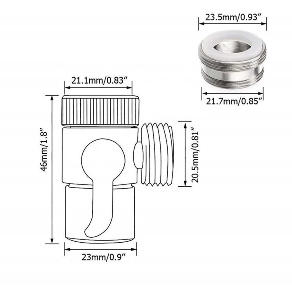 Switch Faucet Adapter Kitchen Sink Splitter Diverter Valve Water Tap Connector For Toilet Bidet Shower Kichen Accessories