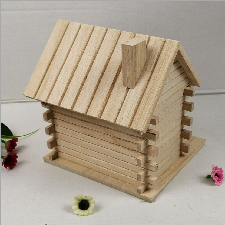 Factory direct cheap bird house Insect hotel fixed to the wall wooden outside hanging bird house